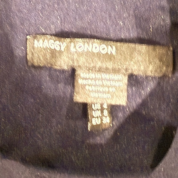 Maggy London Navy Blue Retro-style Dress - Picture 3 of 4